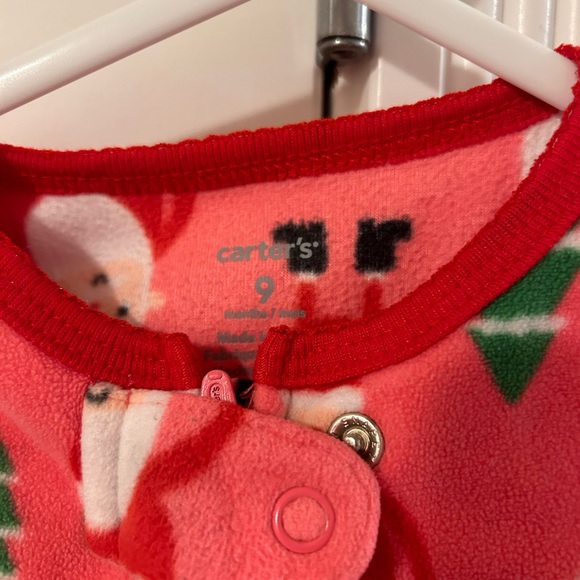 🎅Pink Santa / Christmas fleece sleeper - Picture 3 of 4